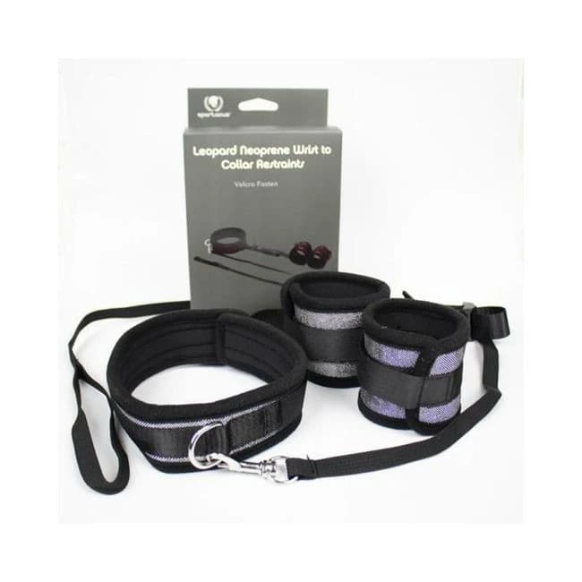 Spartacus Collar to Wrist Cuffs Neoprene, image 1