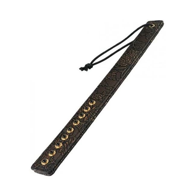 Spartacus Paddle with Gems Brown Floral Print, image 1