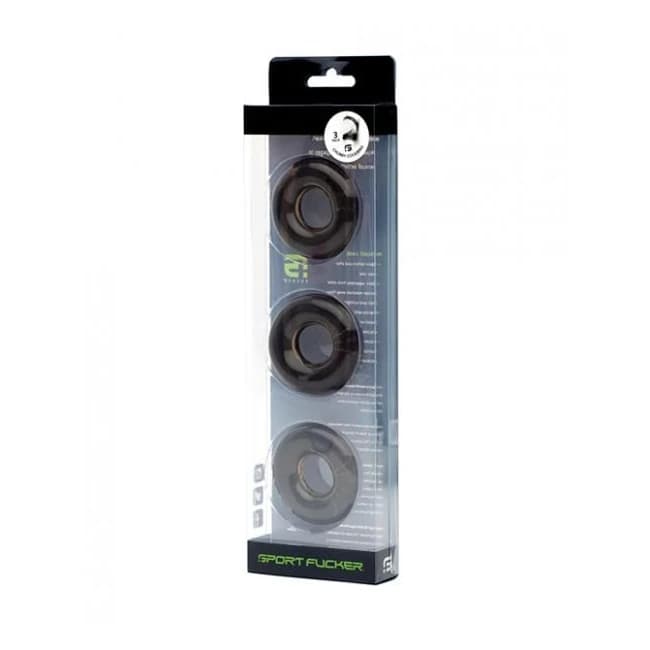 Sport Fucker Chubby Cockring Pack of 3 - Glow, image 1