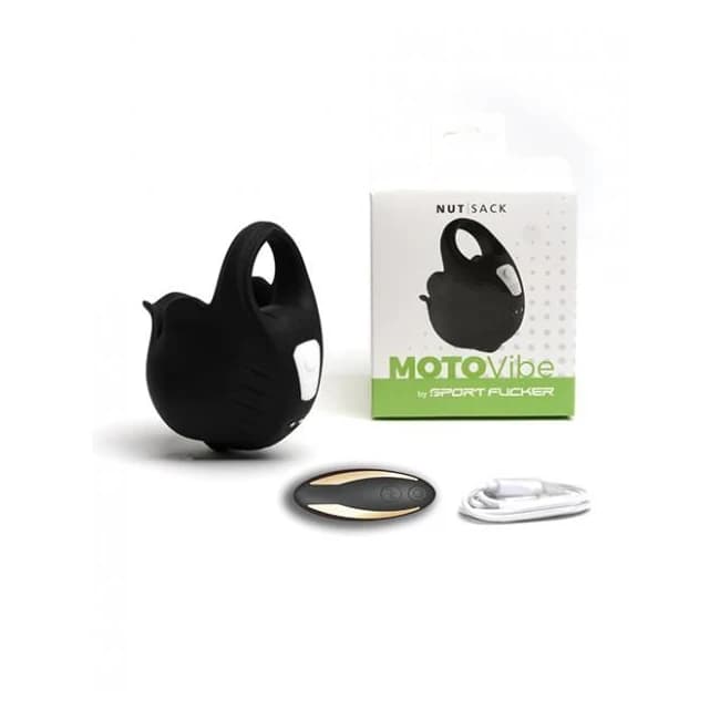 Sport Fucker Motovibe Nutsack Vibe w/ Remote - Black, image 1