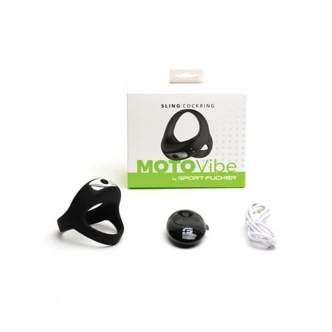 Sport Fucker Motovibe Sling Cockring w/ Remote - Black, image 1