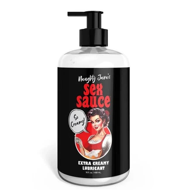 SS NAUGHTY JANES SEX SAUCE EXTRA CREAMY LUBE 16 OZ - Image 1