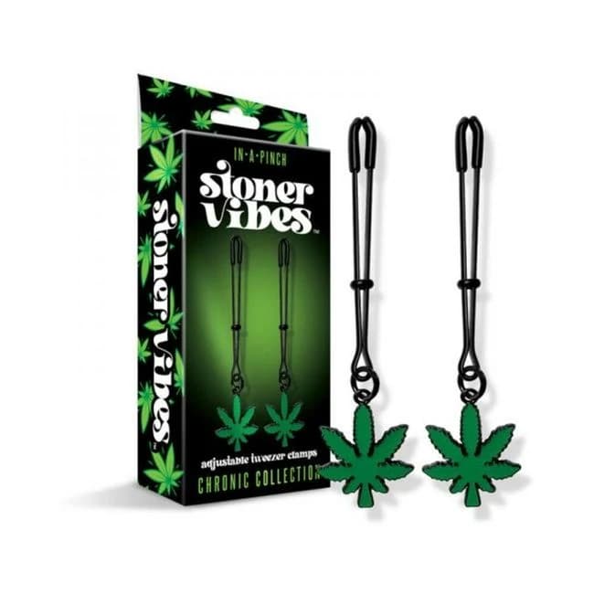 Stoner Vibes Chronic Collection Adjustable Tweezer Nipple Clamps, image 1