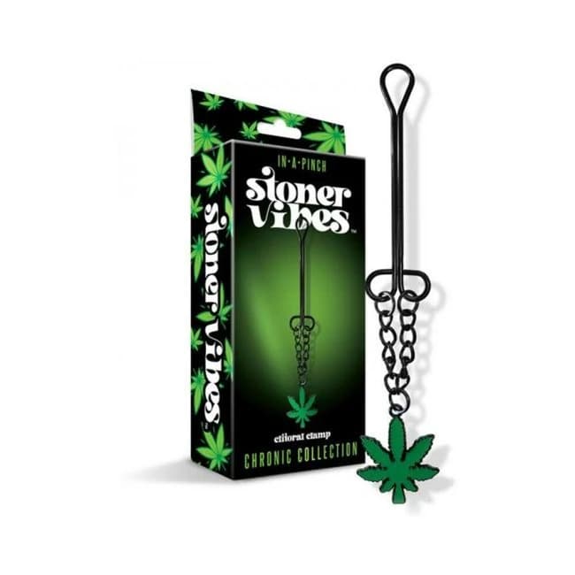 Stoner Vibes Chronic Collection Clitoral Clamp with Chain, image 1