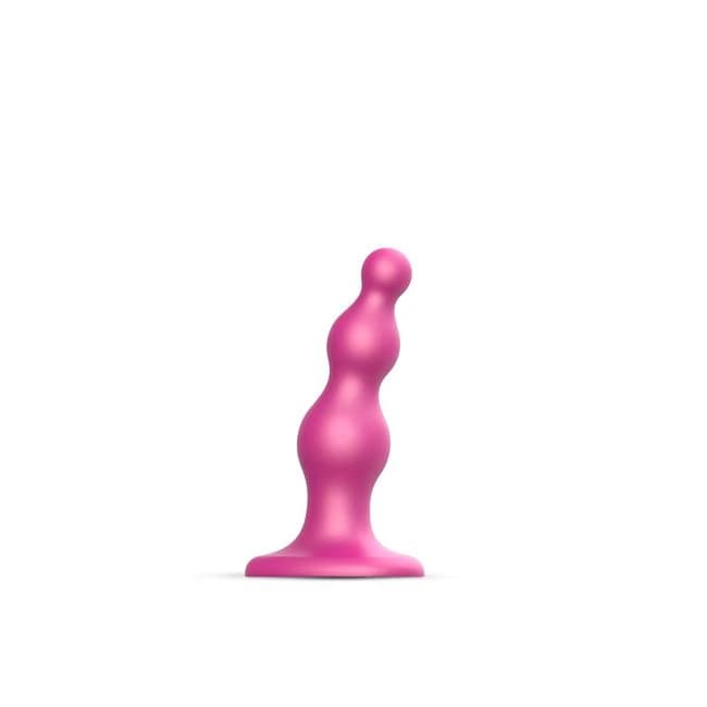Strap-on-Me Beads Plug Dil Metallic Raspberry, image 1