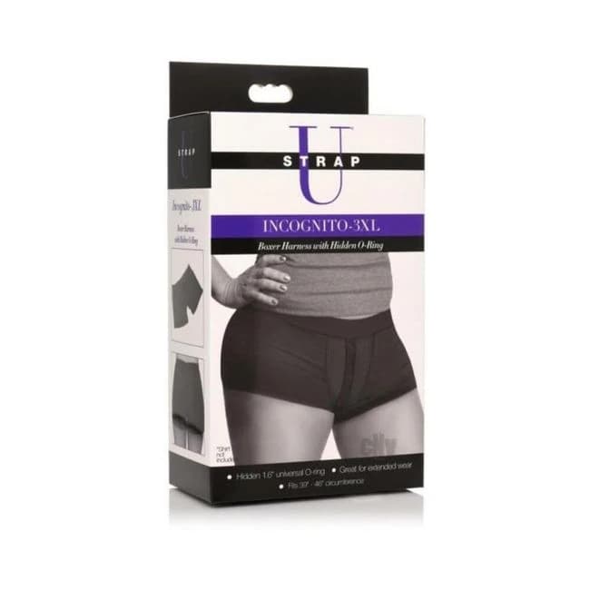 Strap U Incognito Boxer Harness Blk, image 1