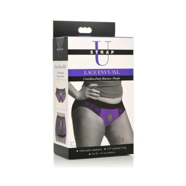 Strap U Lace Envy Crotchless, image 1