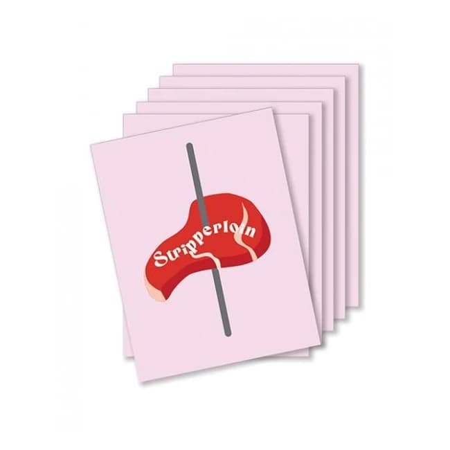 Stripplerloin Naughty Greeting Card - Pack of 6, image 1