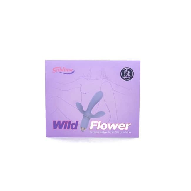 Sublime Wild Flower Triple Stim Vibe Lilac Purple, image 1
