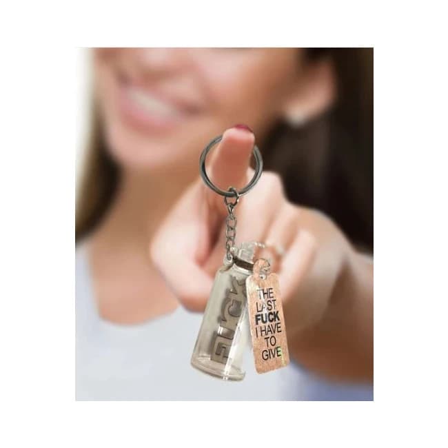 Super Fun Key Chain Last Fuck I Have to Give Jar - Image 1