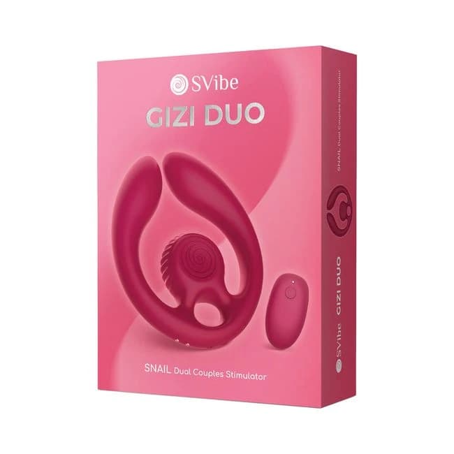 Svibe Snail Gizi Duo Couples Stimulator Burgundy, image 1