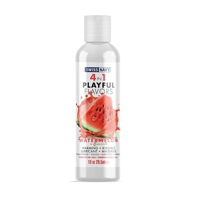 Swiss Navy 4 in 1 Playful Flavors Watermelon, image 1