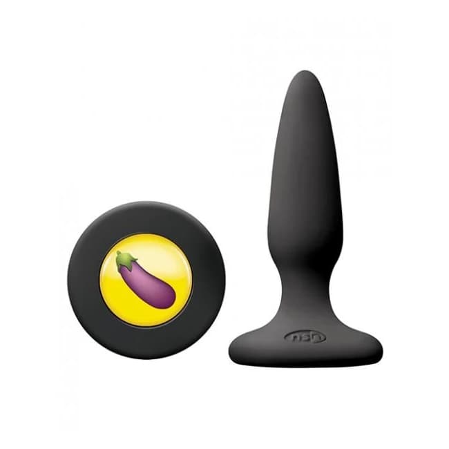 Tails Mojis Dck Eggplant Butt Plug Black - Image 1 Tails Mojis Dck Eggplant Butt Plug Black - Image 1