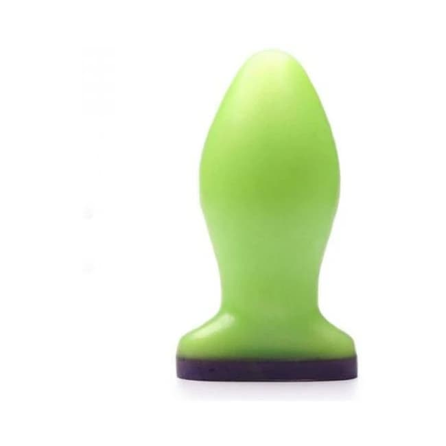Tantus a-Bomb Super Soft Anal Plug Green/purple, image 1