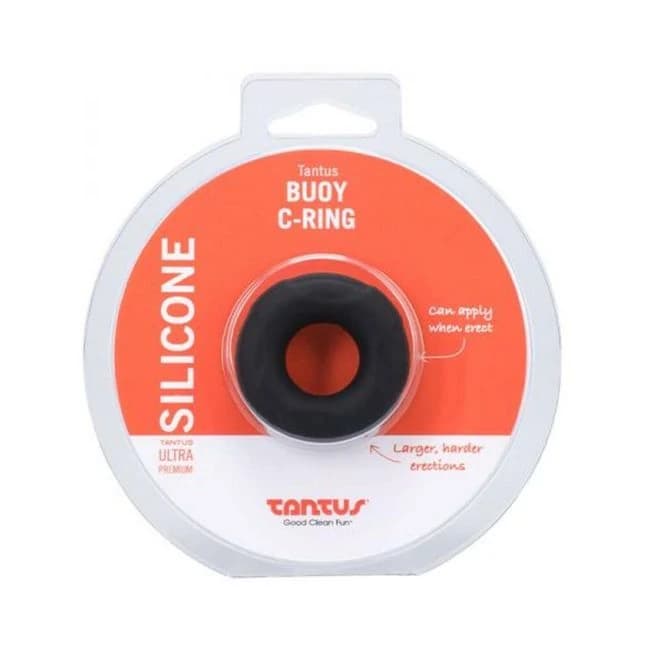 Tantus Buoy C-Ring - Medium - Onyx, image 1