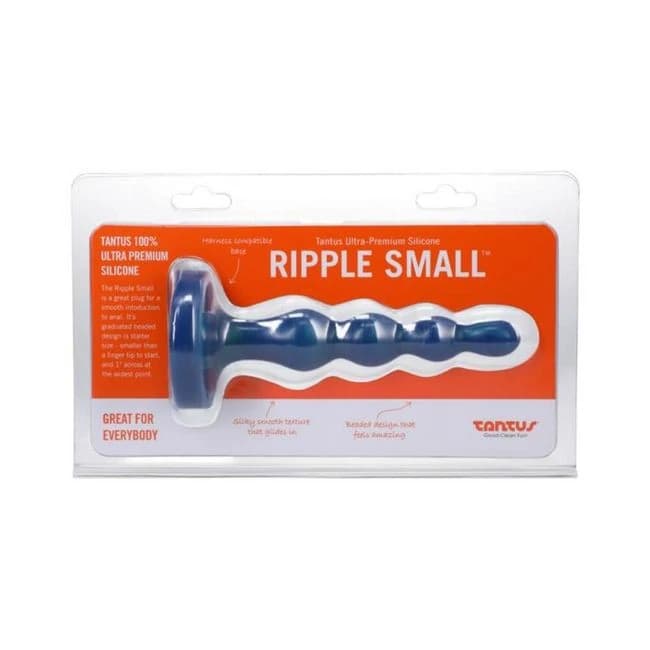 Tantus Ripple Small. Anal Beads Dildo Firm Malachite, image 1