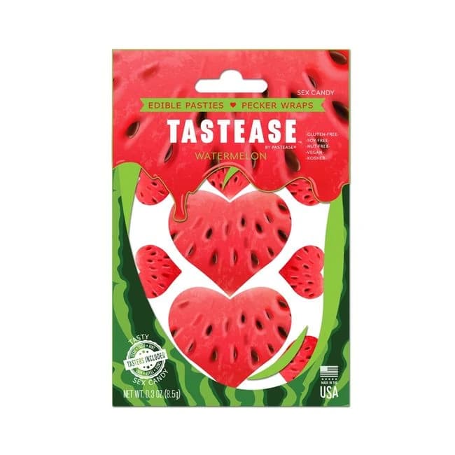 Tastease Edible Pasties & Pecker Wraps in Watermelon, image 1