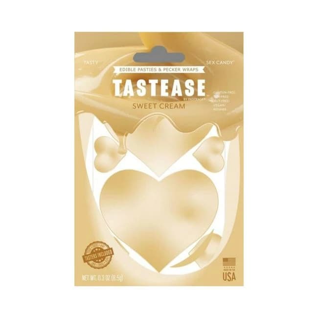 Tastease Sweet Cream Edible Nipple Pasties & Pecker Wraps, image 1