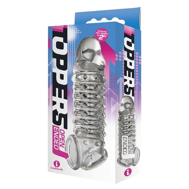The 9s Toppers Open Ended Penis Extender Clear - Image 1