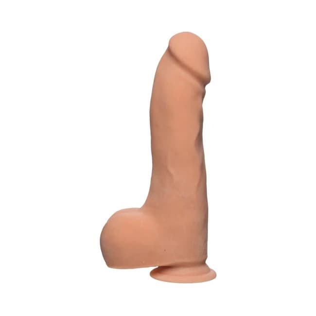 The D Master D 10.5 Inches Dildo with Balls Ultraskyn Beige - Image 1