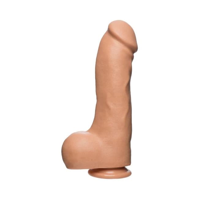 The D Master D 12 Inches Dildo with Balls Firmskyn Beige - Image 1