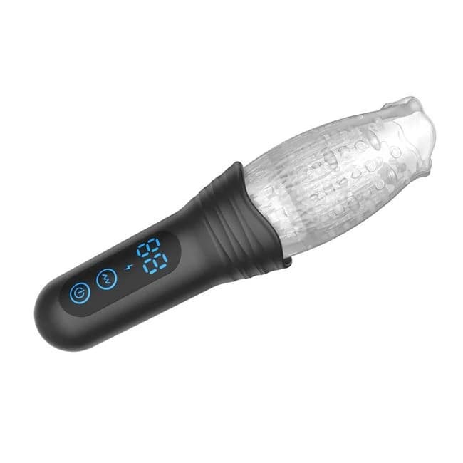 The Male Rose Pro Thrusting Rotating & Vibrating 3d Masturbator - Black, image 1