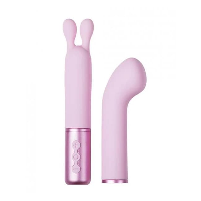 The Naughty Collection Interchangeable Heads Vibrator - Blu Bundle, image 1