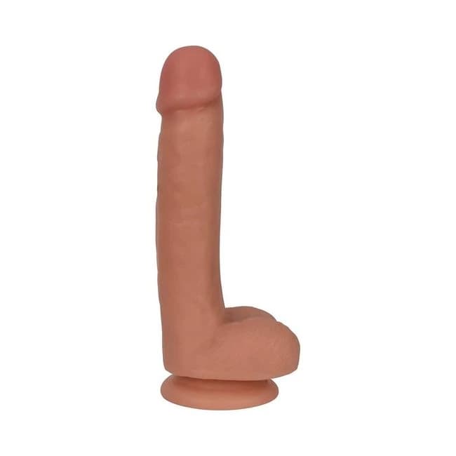 Thinz 7 Inches Slim Realistic Dong with Balls, image 1