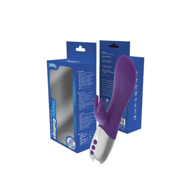 Thrillz Hoppy Endings Oscillating Heating Vibrator Lilac Purple, image 1