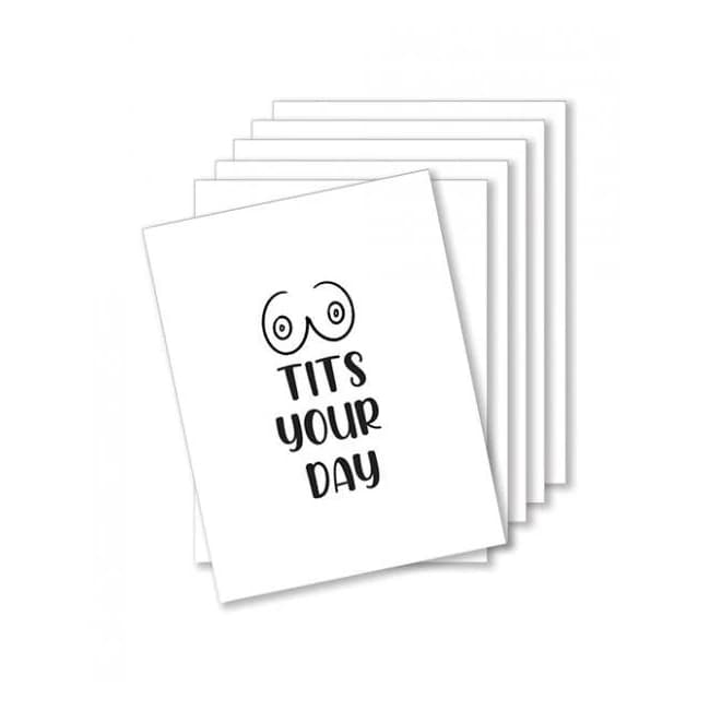 Tits Your Day Naughty Greeting Card - Pack of 6, image 1