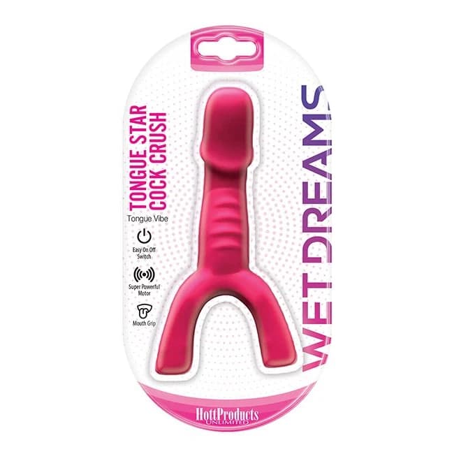 Tongue Star Cock Crush Tongue Vibe Pink - Image 1