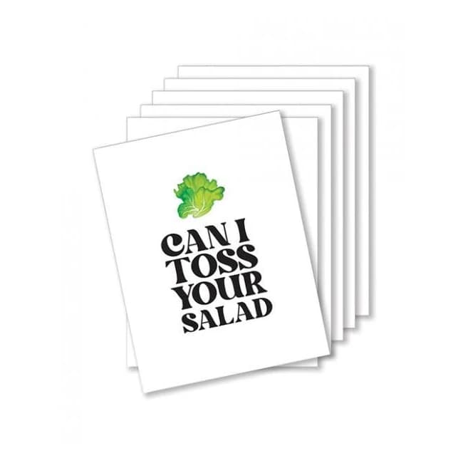 Toss Your Salad Naughty Greeting Card - Pack of 6, image 1