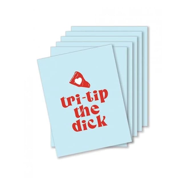 Tri-Tip the Dick Naughty Greeting Card - Pack of 6, image 1