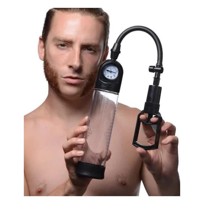 Trigger Penis Pump with Built in Pressure Gauge - Image 1