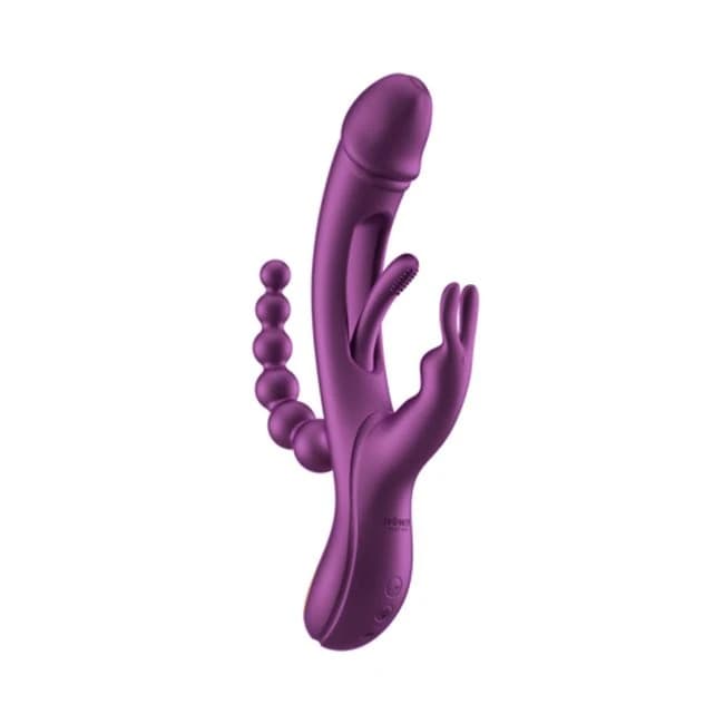 Trilux Kinky Finger Rabbit Vibrator with Anal Beads, image 1