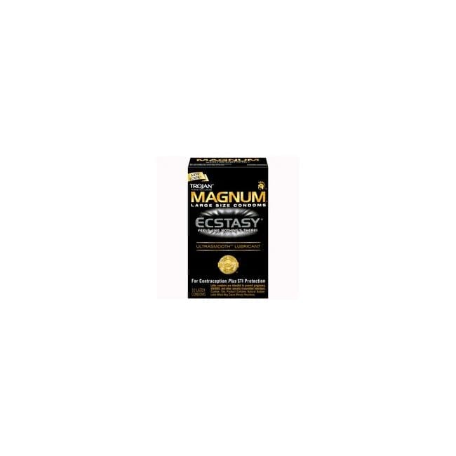 Trojan Magnum Ecstasy Ultrasmooth Lubricated 10pk - Image 1 Trojan Magnum Ecstasy Ultrasmooth Lubricated 10pk - Image 1
