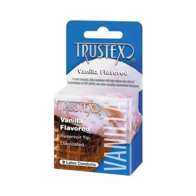 Trustex Flavored Condoms Vanilla 3 Pack - Image 1 Trustex Flavored Condoms Vanilla 3 Pack - Image 1