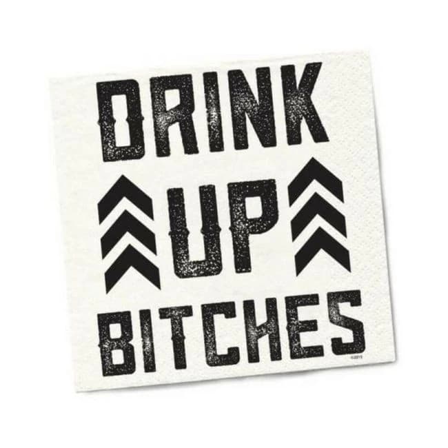 Twisted Wares Drink up Bitches Napkins 20-Pack, image 1