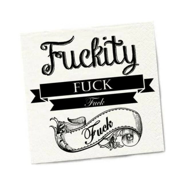Twisted Wares Fuckity Fuck Fuck Fuck Napkins 20-Pack, image 1
