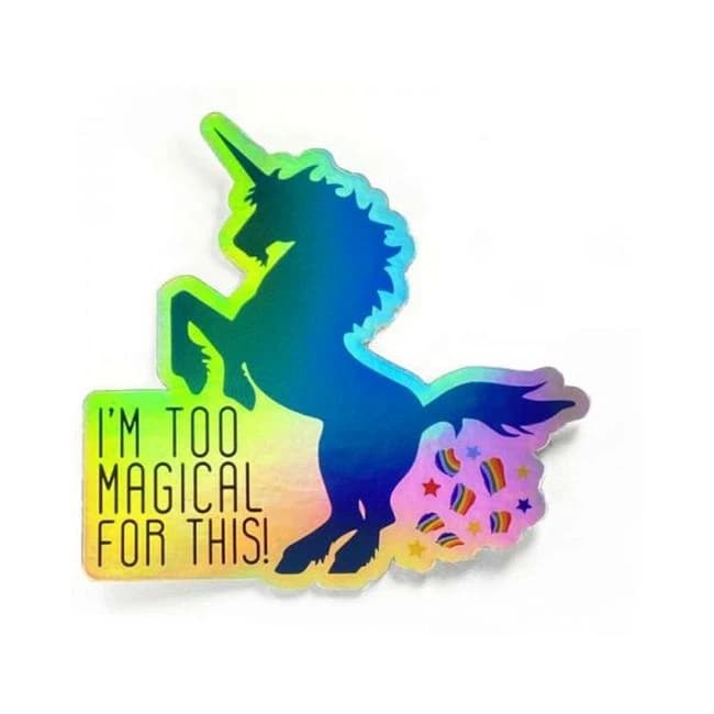 Twisted Wares I'm Too Magical for This! Sticker, image 1