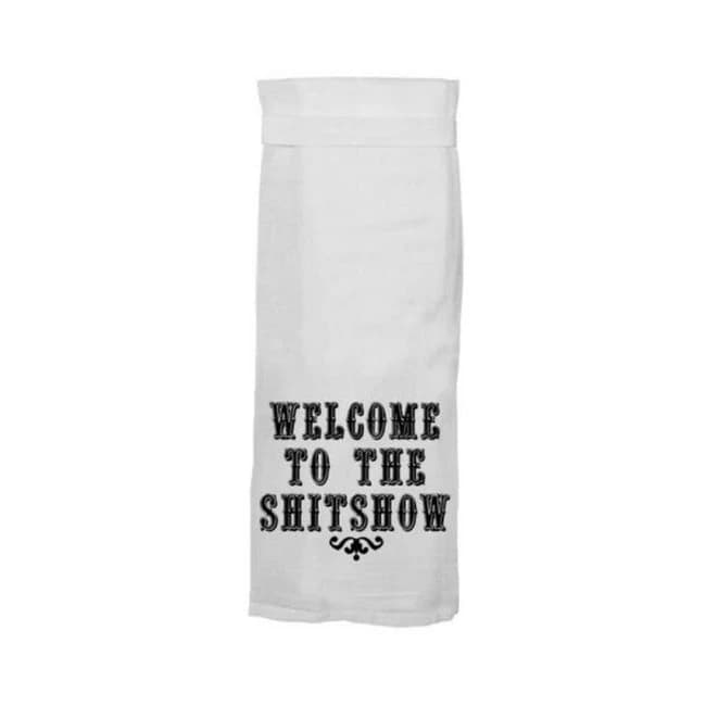 Twisted Wares Welcome to the Shitshow Flour Towel, image 1