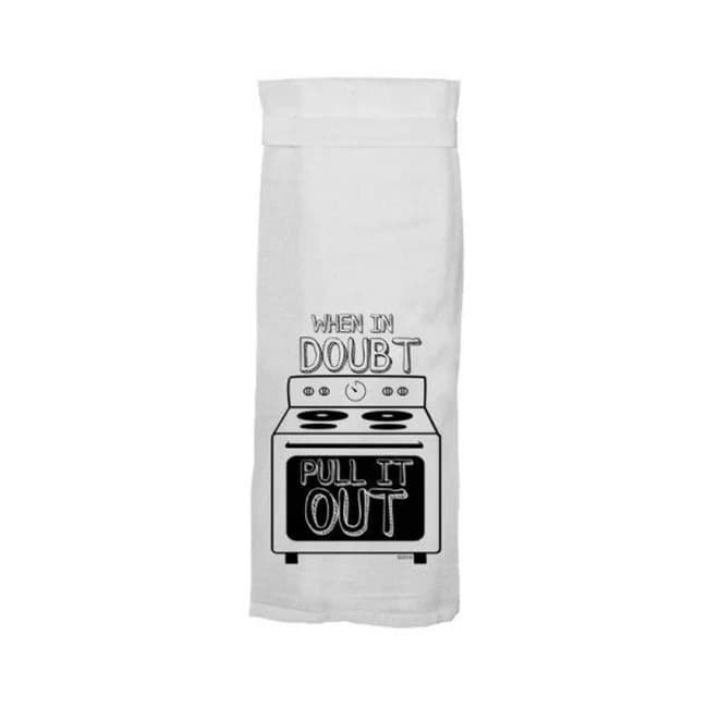 Twisted Wares When in Doubt Pull It Out Flour Towel, image 1
