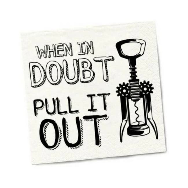 Twisted Wares When in Doubt Pull It Out Napkins 20-Pack, image 1