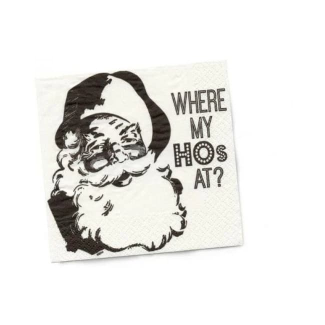 Twisted Wares Where My Hos at? Napkins 20-Pack, image 1