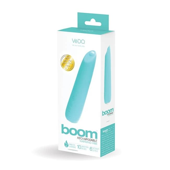 Vedo Boom Rechargeable Warming Vibe Tease Me Turquoise, image 1
