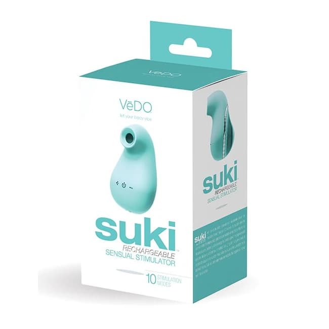 Vedo Suki Rechargeable Sonic Vibe Tease Me Turquoise, image 1
