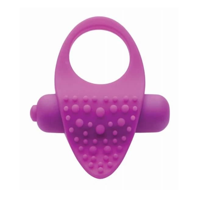 Versa Tingler Cock Ring, Finger Vibe Clit Stim Purple, image 1