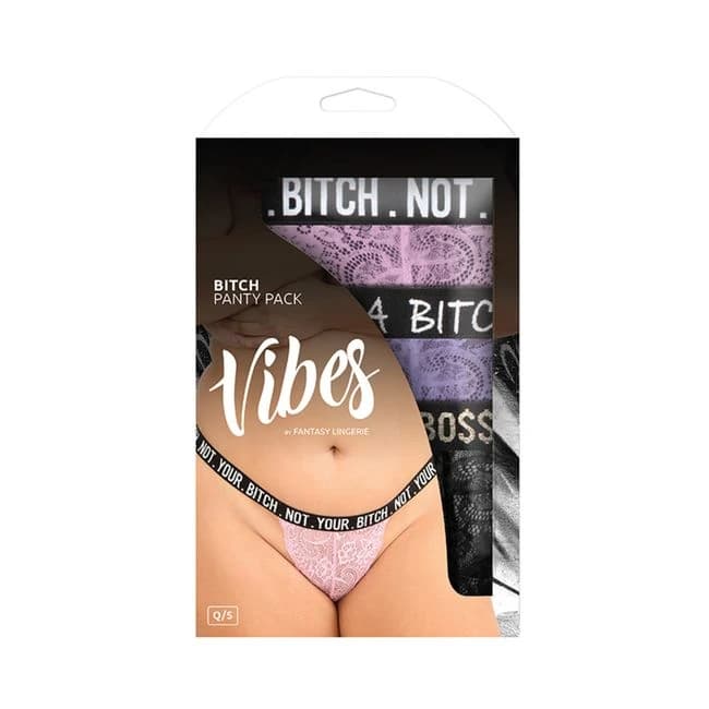 Vibe Bitchlace Thong Panty Set, image 1