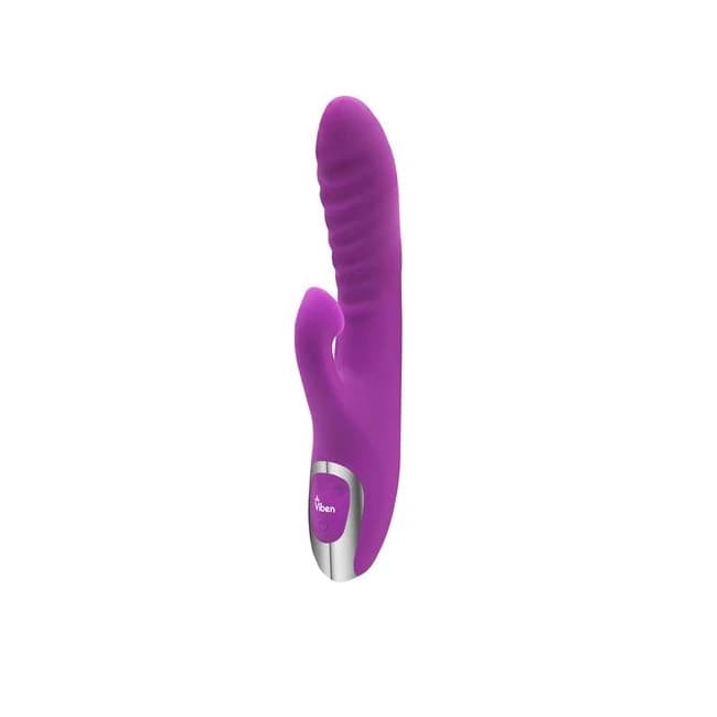 Viben Frenzy Rabbit Vibe W/ Clit Suction Berry, image 1