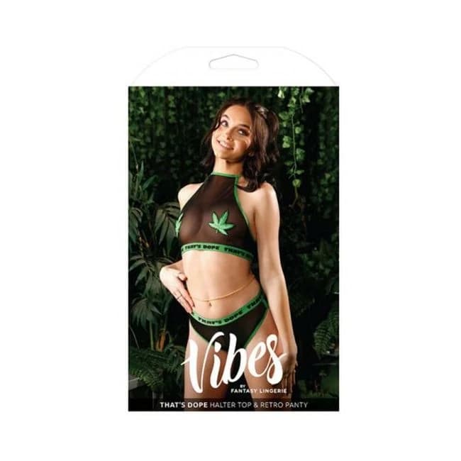 Vibes That's Dope Halter Top & Retro Panty, image 1